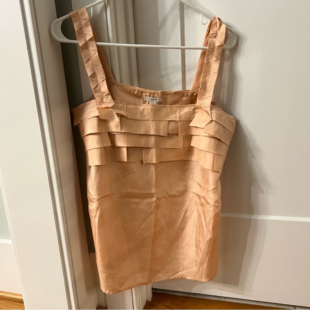 J. Crew Peach Layered Tank Top